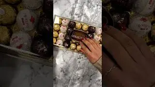 Ferrero Collection Box Filling Platter ASMR Ferrero Rocher Raffaello #asmr #ferrero #ferrerorocher