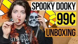 Unboxing Spooky 99 Cent Store Halloween Decorations Haul  // Just Me and My Box | HISSYFIT
