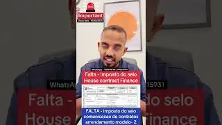 Falta - Imposto do selo House contract Finance paper from owner | &reg;Live Portugal By Harry | Portugal