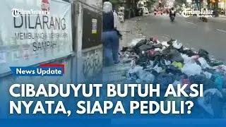 Kumuh Parah! Sampah Berserakan di Jalan Cibaduyut Bandung, Warga Kesal & Pemerintah Diam?