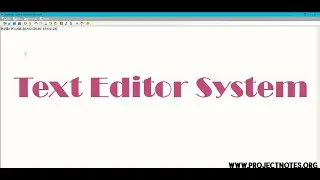 Simple Text Editor System