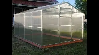 Сборка теплицы Урожай Двухскатная 40x20