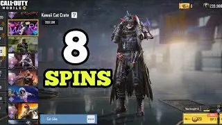 *NEW* Codm Kawaii Crate And Vermillion Arsenal Crate 8 Spins Cat Like Emote Season 4 Veiled Uprising
