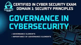 Governance Elements in Cyber Security Explained | 1.1.7 Domain 1 CC Exam | BlueHat CyberSec Academy
