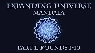 Expanding Universe Crochet Mandala video tutorial, part 1