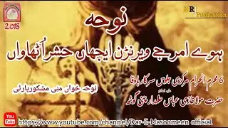 Howey Amaar Jey Veran Noha 2018 || Mini Mashkoor Party Ahmedpur East || 6 Mhuram Jaloos Chani Goth.
