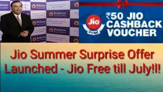 (HINDI/URDU) JIO LATEST NEWS jio free till july!!!