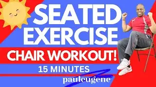 15 Minute Easy Seated Chair Exercise Workout | Beginner & Senior Friendly | No Music | Sit Be Fit!