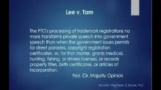 Trademark Law Update