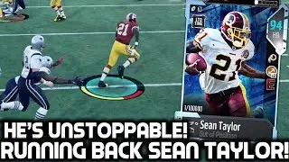 SEAN TAYLOR PLAYING RUNNING BACK! GREATEST KICK RETURN EVER! Madden 18 Ultimate Team