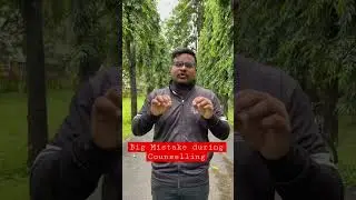 Big Mistake during JEE Counselling!! College , Branch Selection IIT Bombay #shorts #counselling #jee