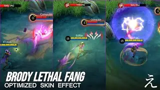 Brody - Lethal Fang | Optimized Skin Effects | Mobile Legends Bang Bang