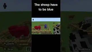 Evoker Turning A Blue Sheep Red #minecraft #shorts #evoker #sheep #gaming