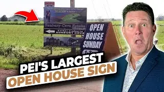 New Prince Edward Island tourist attraction. PEI's largest Open House Sign.
