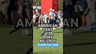 American fans LOVE Rory Mcilroy at Ryder Cup! (They don&rsquo;t) ⛳️🏌️&zwj;♂️ #rydercup #rydercup2025 #golf