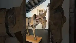 Gustave Bayol Carved life-size wood Nodding Donkey, C1900 | lifesize donkey