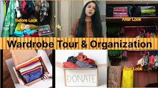 Wardrobe Organization only @ Rs180| Wardrobe Tour| Zero Cost Organizers|Easy Organizing Ideas