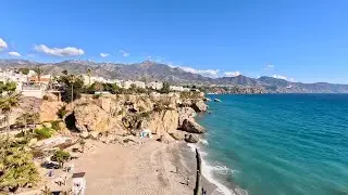 Balcón de Europa, Nerja Spain/ The Most Stunning View on the Costa del Sol/ 4K UHD