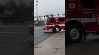 Engine 1101 responding to a vehicle fire