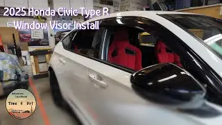 2025 Honda Civic Type R Window Visor Install
