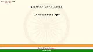 Surat Constituency Gujarat loksabha Election Result 1989 Kashiram Rana BJP
