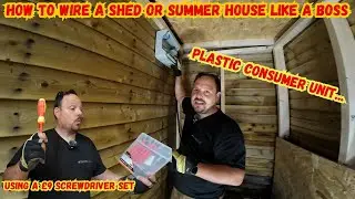 Shed Rewire - Power, lighting and solar... Summer House - Garage - Shed wiring start to finish