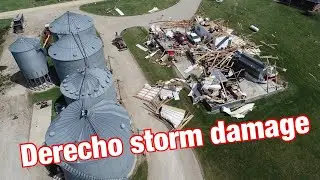 Iowa farm devastated after Derecho Storm Feat Cuzifarm