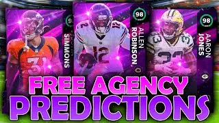MY FREE AGENCY PROMO PREDICTIONS - Madden 21 Ultimate Team 
