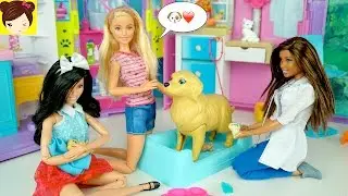 La Perrita de Barbie Tiene 3 cachorros - Juguetes de Barbie y Perritos