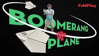 Paper Airplane That Returns Ver 04! 🌀 Easy Boomerang Plane Tutorial