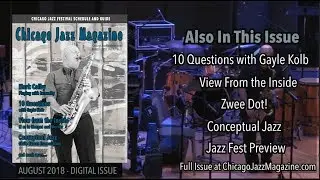 Chicago Jazz Magazine August Feature Interview with Mark Colby