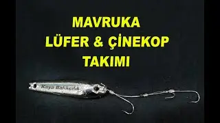 Mavruka ( LÜFER TAKIMI ) nasıl bağlanır ağır çekim.  How to tie the Mavika Bluefish team.
