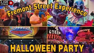 LIVE LAS VEGAS - Halloween on Fremont Street 🎃👻😈