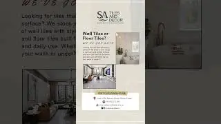 Wall & Floor Tiles for Every Space