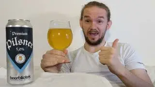 Beer Review #3206: Beerbliotek - Premium Pilsner (#Sweden) #Beer #CraftBeer