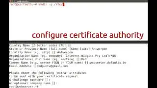 Configure apache with HTTPS and configure an internal CA