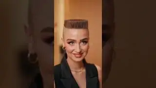 #ai Automatic Barber - glamorous woman long hair to flattop makeover