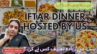Iftar Dinner at our Home for Relatives | New Table decor| Dessert Recipe| faryals_blog