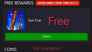 8 ball pool free cue link 🔗 || sun cue free link description chek Karo 😲