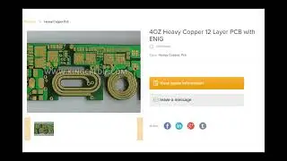 Wonderful Recommend 4OZ Heavy Copper 12 Layer PCB with ENIG