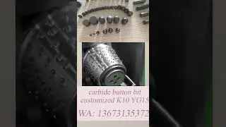 how to make Carbide button bit tip K10 YG15#carbidetools