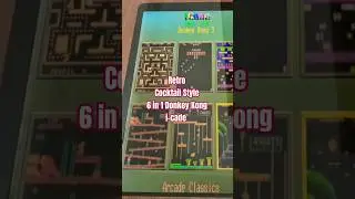 Retro Cocktail Style 6 in 1 Donkey Kong Arcade Machine #arcade