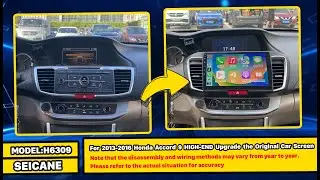 Upgrade 2013-2016 Honda Accord 9 HIGH-END Screen | How to Use Touchscreen, Android Auto Demo