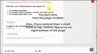 What does jQuery Smooth Scroll Plugin do?