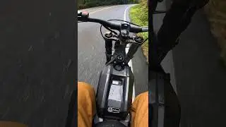Riding a stock 2022 Sur Ron X Black edition max speed on streets #shorts