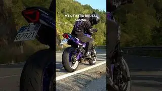 MT 07 BRUTAL SOUND con AKRAPOVIC RACING LINE🔥 #moto #mt07 #motorcycle #sound #akrapovic