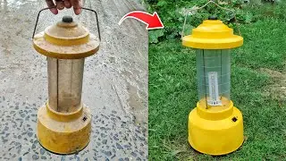 How To Make Emergency Hurricane Light | Rechargeable Super Bright Light Upto 10 Hours Battery Backup