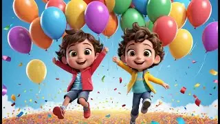 Count the Balloons at the Party | Fun Counting Song for Kids | Cheerful Celebration Rhyme