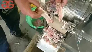 video for  fish meat and bone separating machine