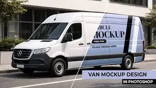 How to edit van mockup in photoshop | beginners friendly 